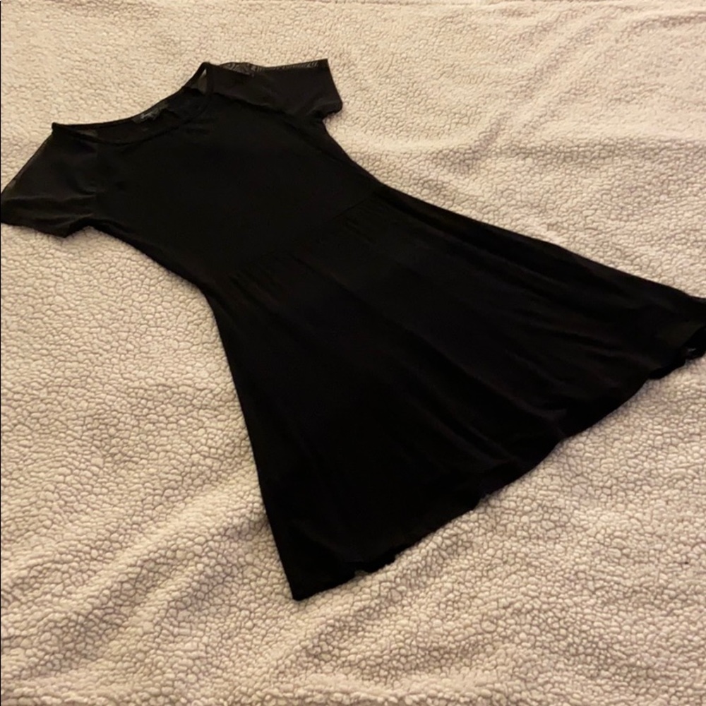 Fabulous flowy little black dress